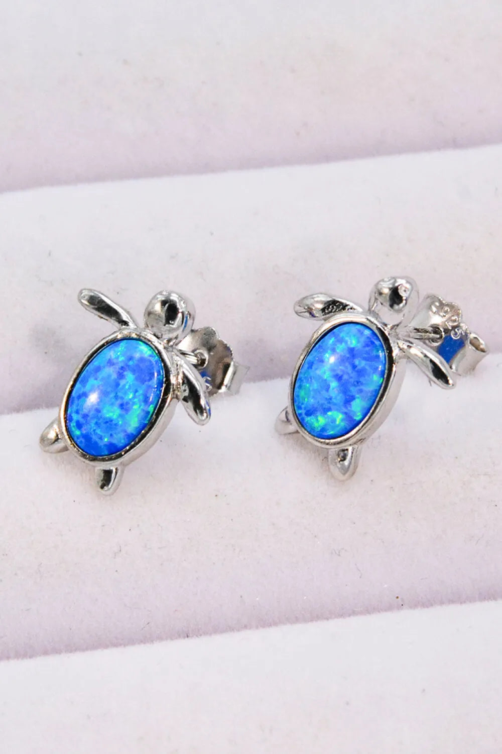 Opal Turtle Stud Earrings Opal - Tophatter Daily Deals