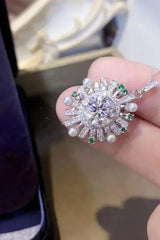 2 Carat Moissanite 925 Sterling Silver Necklace Moissanite - Tophatter Daily Deals