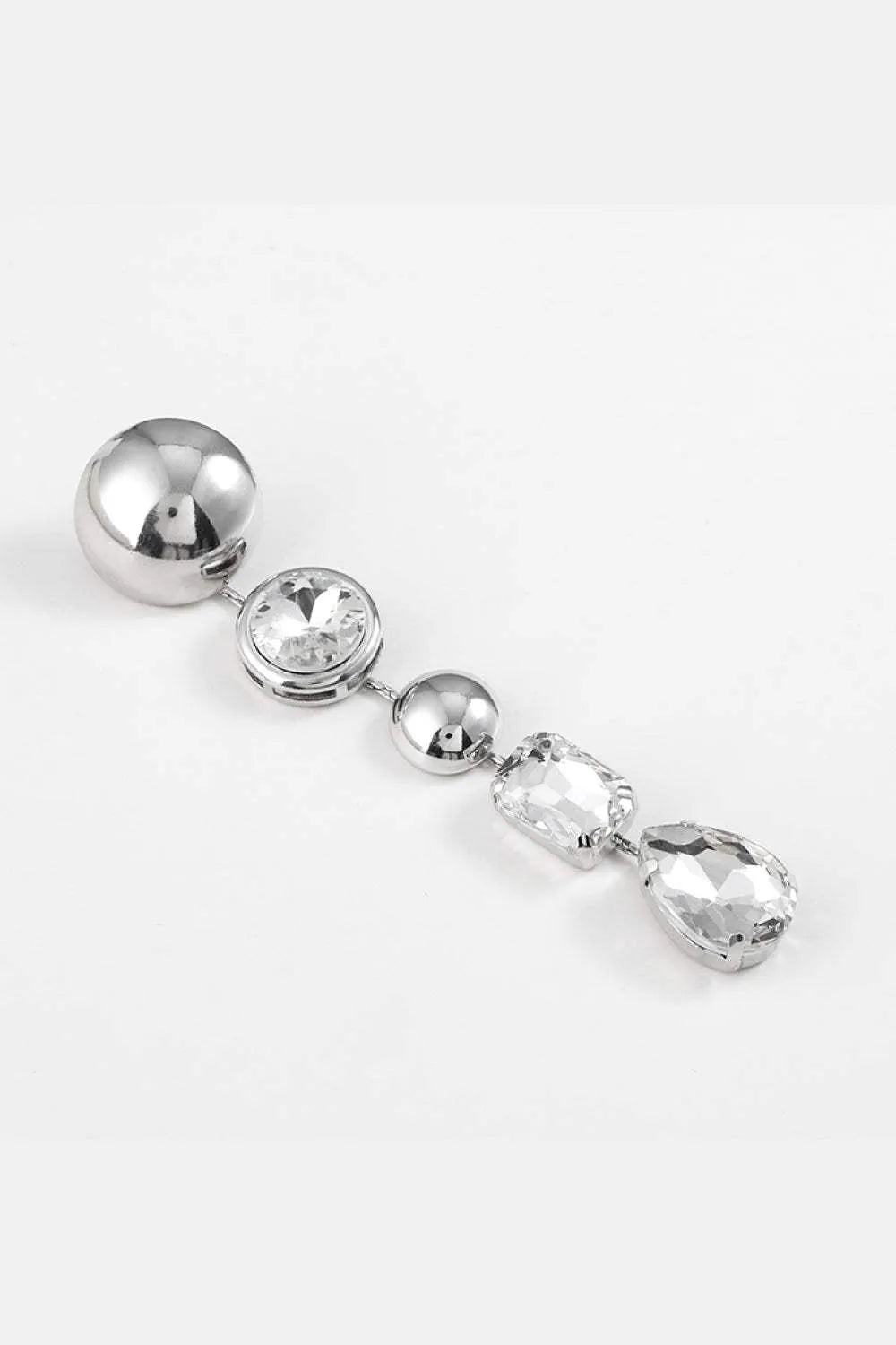 Rhinestone Geometric Drop Earrings Earrings - Tophatter Daily Deals