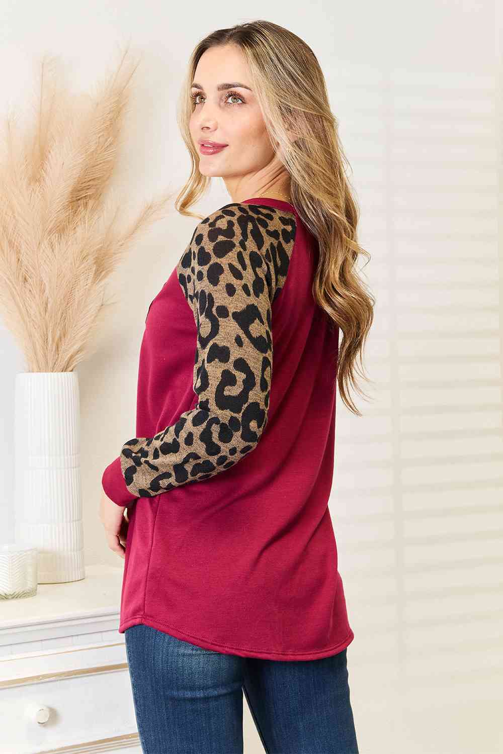 Heimish Full Size Animal Print Reindeer Top Women's T-Shirts - Tophatter Daily Deals