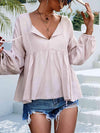 Puff Sleeve Babydoll Blouse Blouses - Tophatter Daily Deals