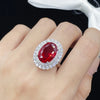 Silver-Plated Zircon Ring Silver One Size Rings - Tophatter Daily Deals