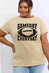 Simply Love Full Size GAMEDAY EVERYDAY Graphic Cotton Tee Women's T-Shirts - Tophatter Daily Deals