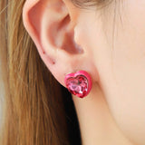 3-Piece Heart, Butterfly Shape Earrings Earrings - Tophatter Daily Deals