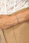 Adored Moissanite Sterling Silver Bracelet - Tophatter Shopping Deals