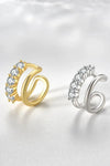 Zircon Double-Layered Single Cuff Earring Earrings - Tophatter Daily Deals