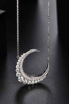 1.8 Carat Moissanite Crescent Moon Shape Pendant Necklace Moissanite - Tophatter Daily Deals