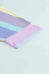 Rainbow Stripe Tie-Front Tee Shirt Women's T-Shirts - Tophatter Daily Deals