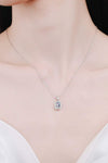 Square Moissanite Pendant Chain Necklace Moissanite - Tophatter Daily Deals