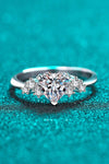 1 Carat Moissanite Heart Ring Moissanite - Tophatter Daily Deals