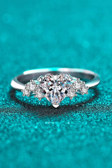 1 Carat Moissanite Heart Ring Moissanite - Tophatter Daily Deals