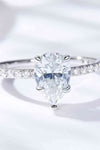 1.8 Carat Moissanite Side Stone Ring Moissanite - Tophatter Daily Deals