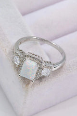 Tell A Story Opal Ring Opal - Tophatter Daily Deals