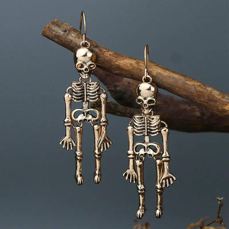 Skeleton Alloy Earrings Earrings - Tophatter Daily Deals