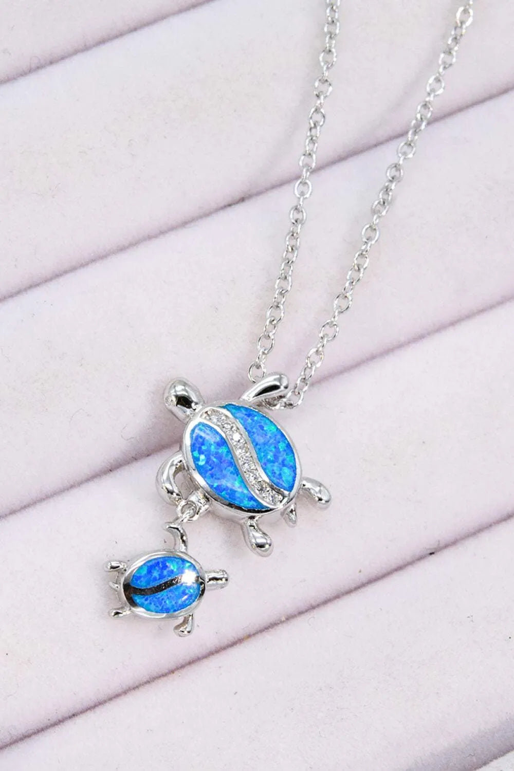 Opal Turtle Pendant Necklace Opal - Tophatter Daily Deals