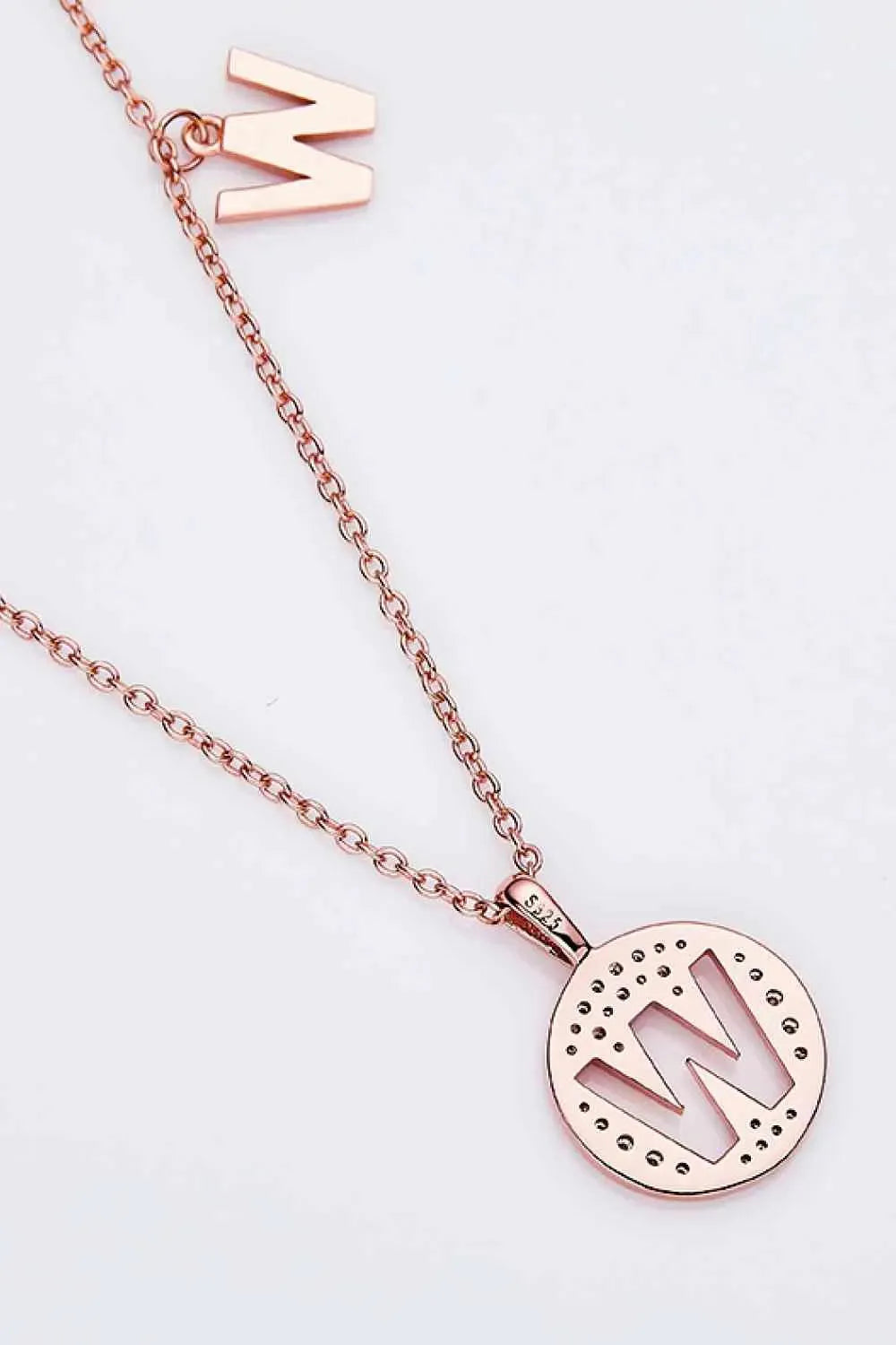 Moissanite U to Z Pendant Necklace Moissanite - Tophatter Daily Deals