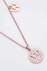 Moissanite U to Z Pendant Necklace Moissanite - Tophatter Daily Deals