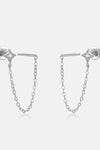 Inlaid Zircon Long Chain Stud Earrings Earrings - Tophatter Daily Deals