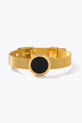 18K Gold-Plated Copper Wide Bracelet Gold One Size Bracelets - Tophatter Daily Deals