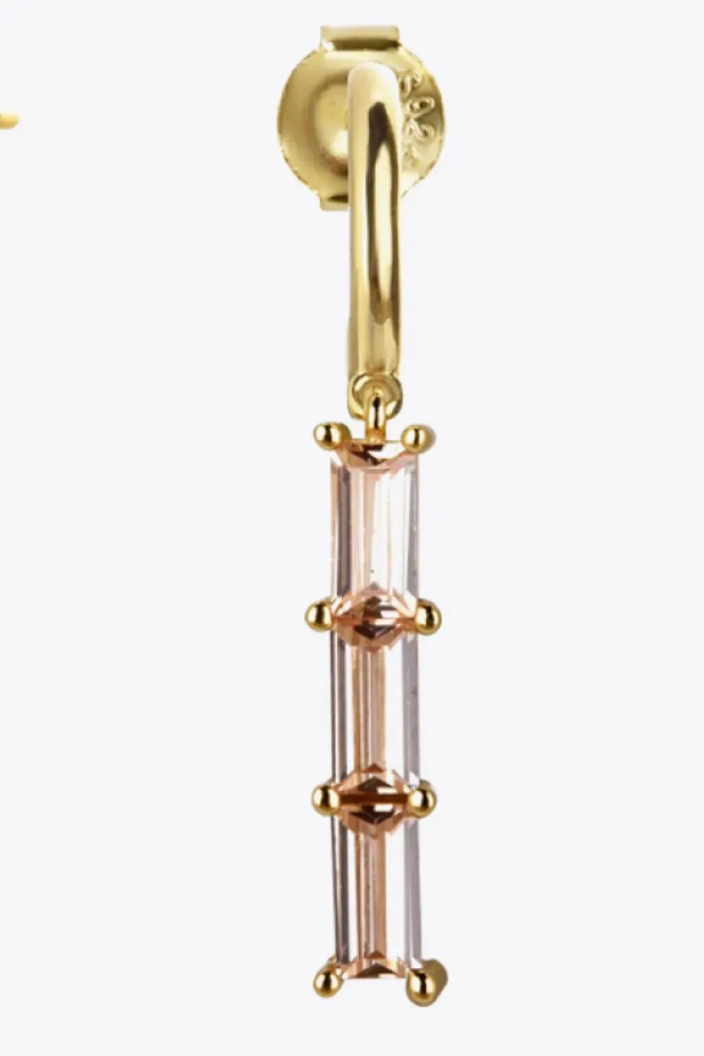 Inlaid Zircon 925 Sterling Silver Earrings Earrings - Tophatter Daily Deals