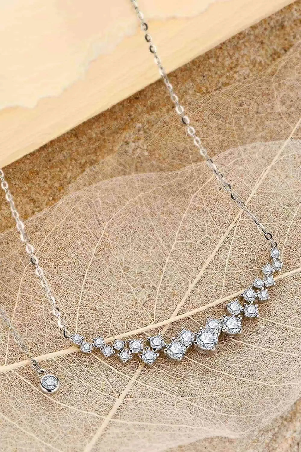 1.64 Carat Moissanite 925 Sterling Silver Necklace Moissanite - Tophatter Daily Deals