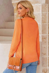 Round Neck Long Sleeve Top Women's T-Shirts - Tophatter Daily Deals