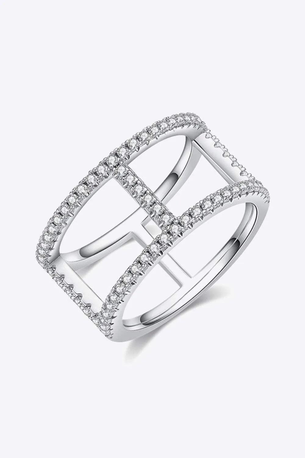 Always Get Better Moissanite Ring Silver Moissanite - Tophatter Daily Deals
