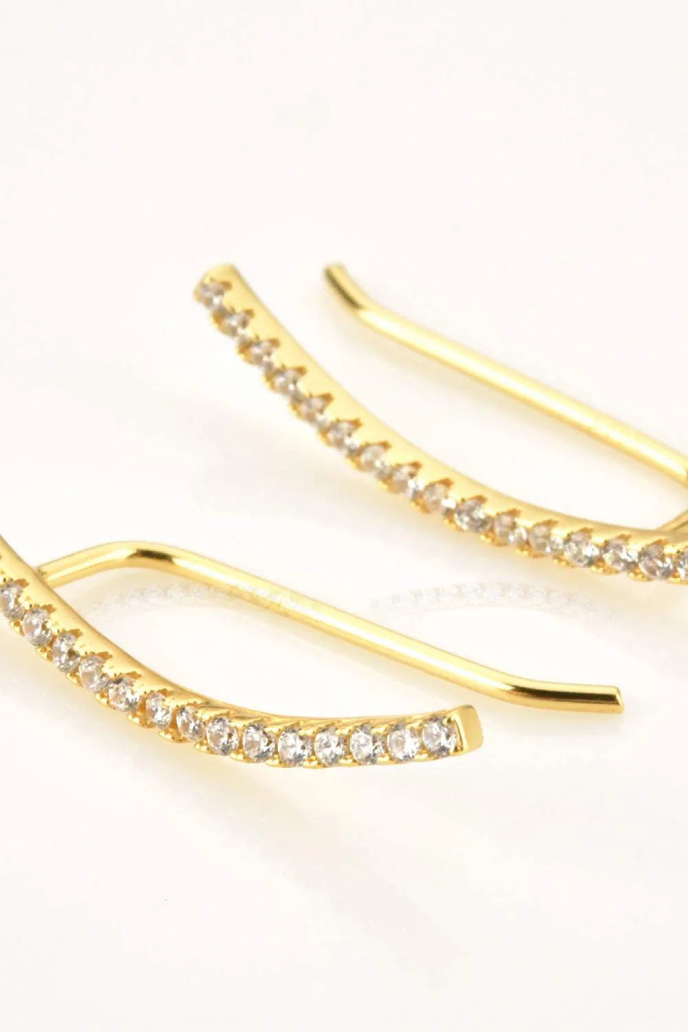 Zircon 925 Sterling Silver Earrings Earrings - Tophatter Daily Deals