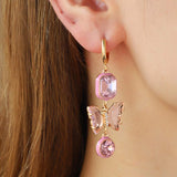 3-Piece Heart, Butterfly Shape Earrings Earrings - Tophatter Daily Deals