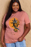 Simply Love Full Size Holloween Theme Graphic Cotton T-Shirt Women's T-Shirts - Tophatter Daily Deals