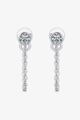 Inlaid Moissanite Chain Earrings Moissanite - Tophatter Daily Deals
