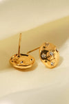 18K Gold-Plated Cubic Zirconia Stud Earrings Earrings - Tophatter Daily Deals