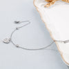 Inlaid Rhinestone Titanium Steel Heart Bracelet Bracelets - Tophatter Daily Deals