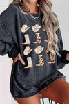 Cowboy Hat & Boot Graphic Sweatshirt - Tophatter Daily Deals