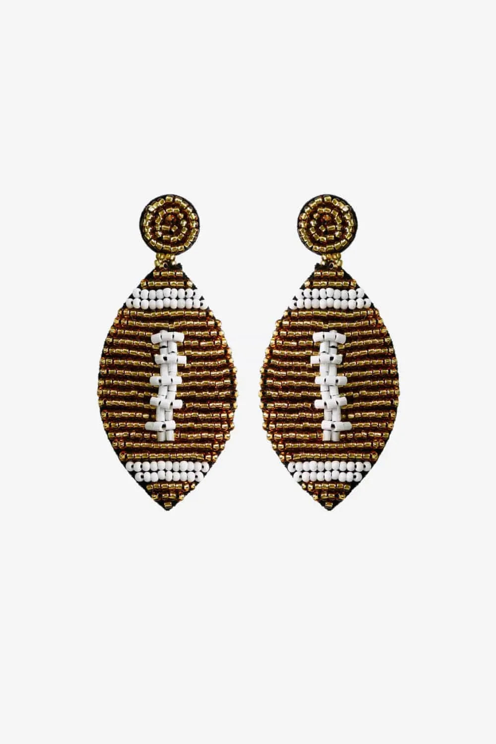Beaded Dangle Earrings Gold One Size Earrings - Tophatter Daily Deals
