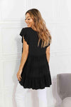 Zenana Full Size Kissing in Kansas City Tiered Top Blouses - Tophatter Daily Deals