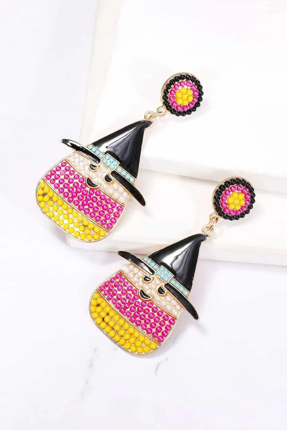 Witch's Hat Shape Synthetic Pearl Dangle Earrings Earrings - Tophatter Daily Deals