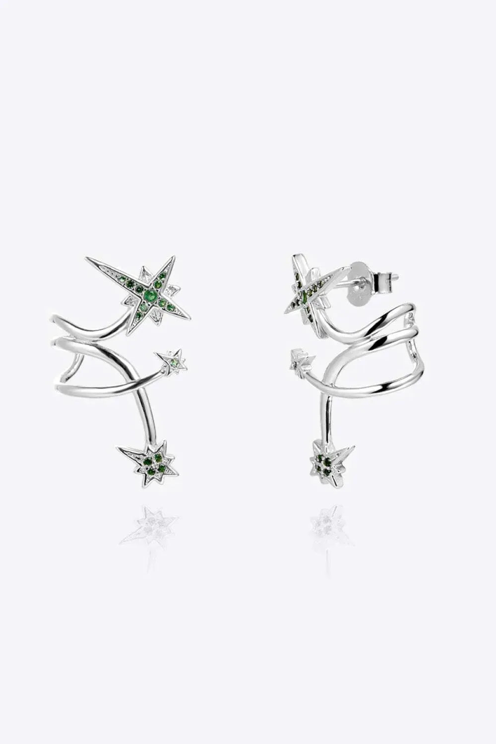 Zircon 925 Sterling Silver Earrings Earrings - Tophatter Daily Deals