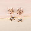 Spider Rhinestone Alloy Earrings Earrings - Tophatter Daily Deals