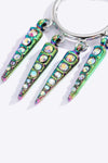 5-Pair Wholesale Multicolored Rhinestone Geometric Earrings Earrings - Tophatter Daily Deals