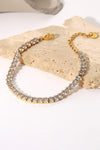 Inlaid Zircon 18K Gold Plated Bracelet Bracelets - Tophatter Daily Deals