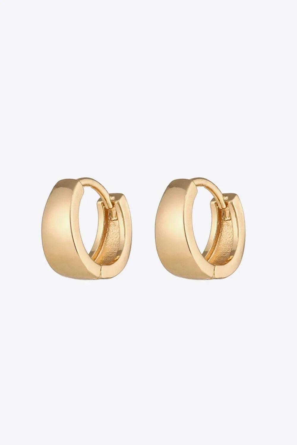Minimalist Copper Wide Earrings Gold One Size Earrings - Tophatter Daily Deals
