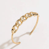 Gold-Plated Alloy Cuff Bracelet Bracelets - Tophatter Daily Deals