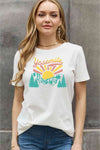 Simply Love Full Size YOSEMITE Graphic Cotton Tee Bleach Women's T-Shirts - Tophatter Daily Deals