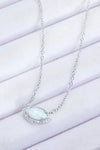 18k Rose Gold-Plated Opal Pendant Necklace Opal - Tophatter Daily Deals