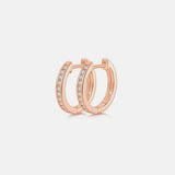 Moissanite 925 Sterling Silver Huggie Earrings Moissanite - Tophatter Daily Deals