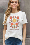 Simply Love Full Size TODAY IS A GOOD DAY Graphic Cotton Tee Women's T-Shirts - Tophatter Daily Deals