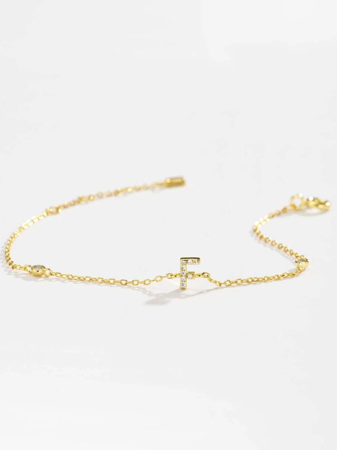 A To F Zircon 925 Sterling Silver Bracelet Bracelets - Tophatter Daily Deals