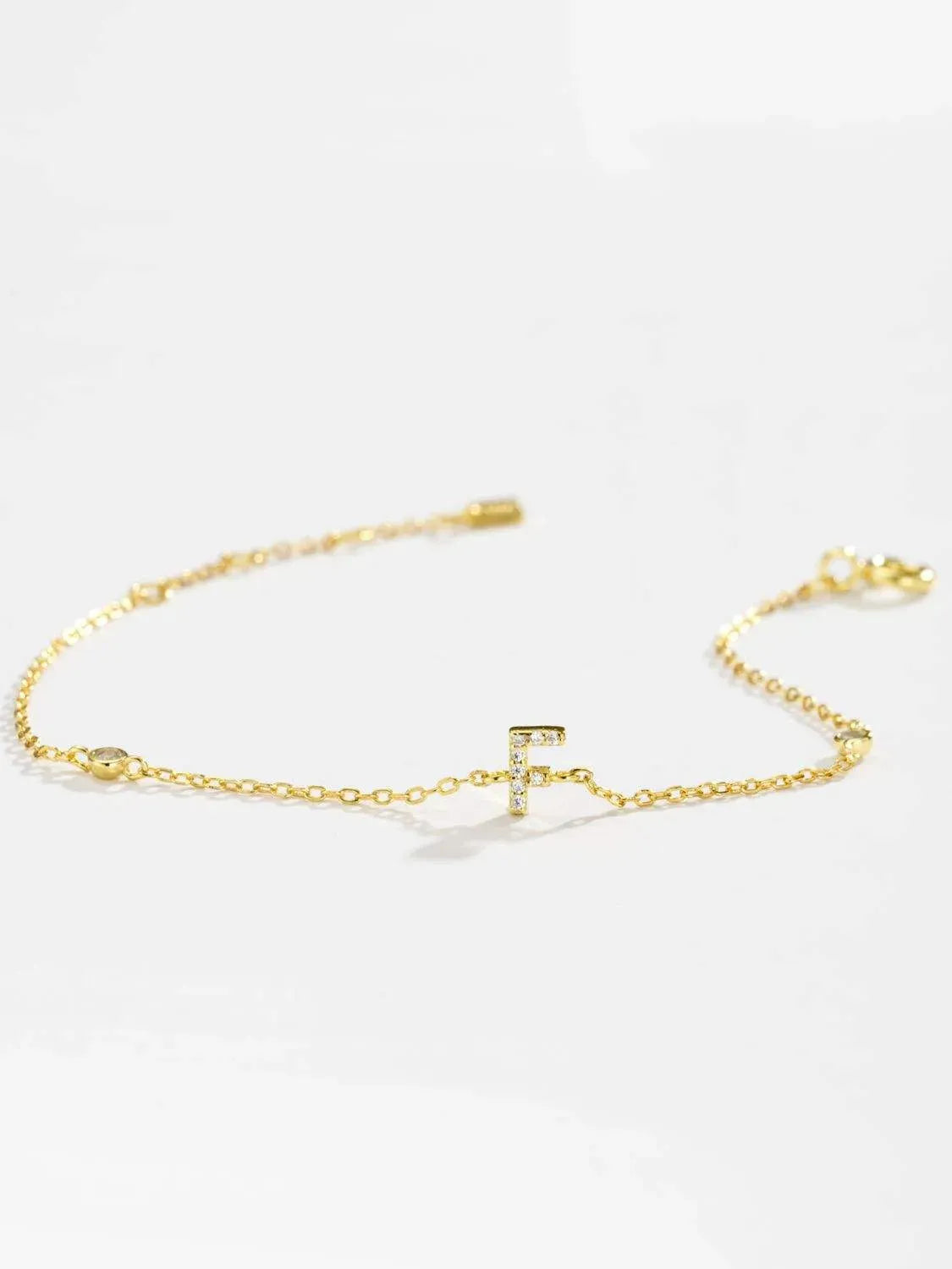 A To F Zircon 925 Sterling Silver Bracelet Bracelets - Tophatter Daily Deals