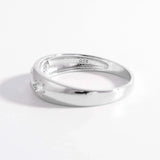 925 Sterling Silver Inlaid Zircon Ring Rings - Tophatter Daily Deals